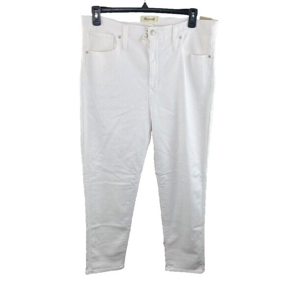 Madewell Women's $128 Stovepipe Jeans in Pure White Size 33 MC636 - Picture 3 of 7